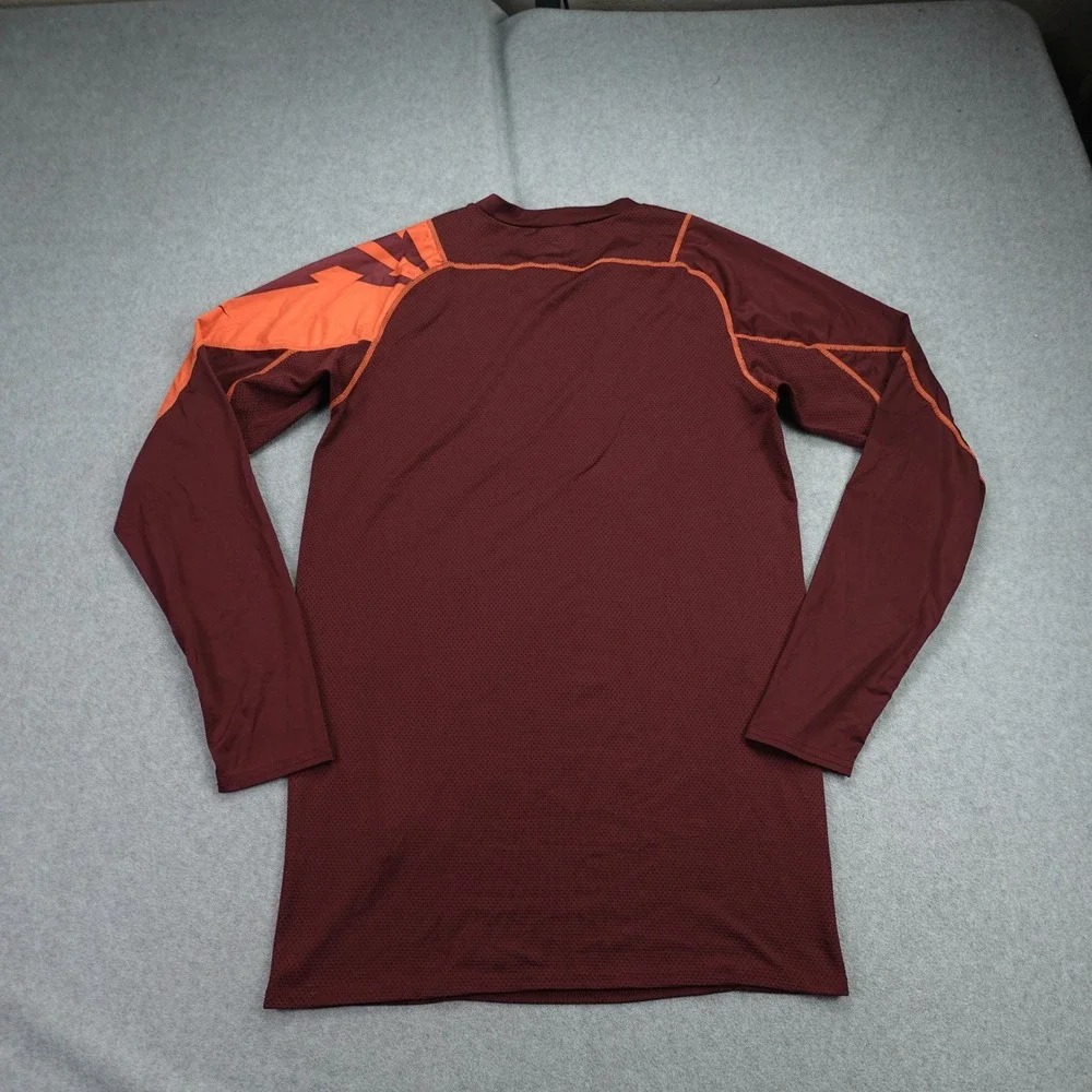 Nike Team Kobe Bryant Shirt Mens XXL Maroon Sheath Logo Training Compression LS‎